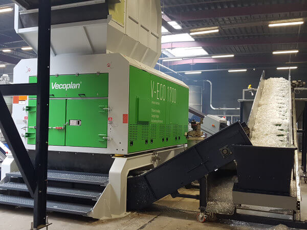 Anlagentechnik für das Recycling von Produktionsresten